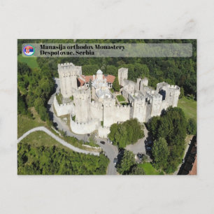 Cartão Postal De Festividades MOSTEIROS SÉRVIOS - Mosteiro Manasija 3