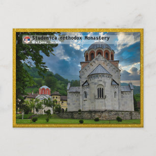 Cartão Postal De Festividades MOSTEIROS SÉRVIOS - Mosteiro ortodoxo de Studenica