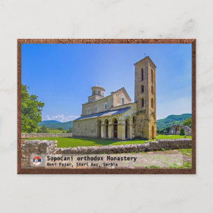 Cartão Postal De Festividades MOSTEIROS SÉRVIOS - Mosteiro Sopoćani 2