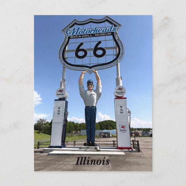 Cartão Postal De Festividades MotorHead Bar & Grill, Museu (Frente)