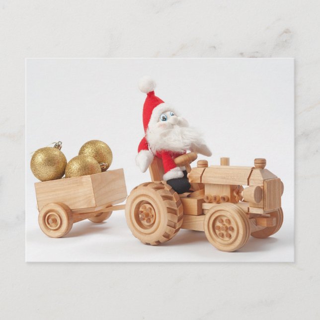 Cartão Postal De Festividades motorista de Natal (Frente)