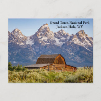 Cartão Postal De Festividades Moulton Barn no Grande Parque Nacional de Teton