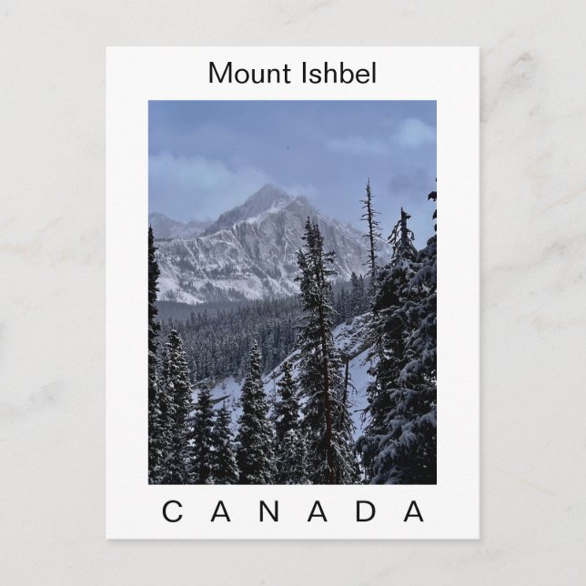 Cartão Postal De Festividades Mount Ishbel Canada Postcard (Frente)
