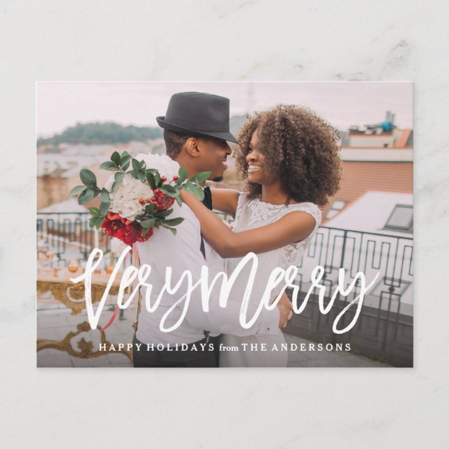 Cartão Postal De Festividades Muito Feliz (Frente)