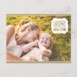 Cartão Postal De Festividades Muito feliz cartão de Posto de Natal e Feliz ano n