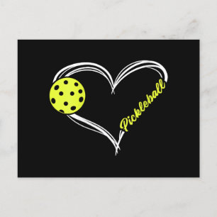 Cartão Postal De Festividades Mulheres Adoram Pickleball - jogo de picleball fof
