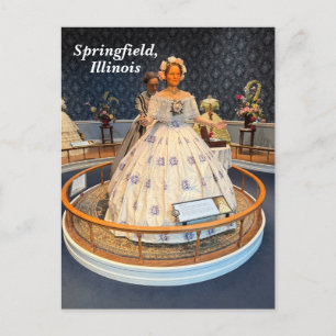 Cartão Postal De Festividades Museu Presidencial de Lincoln em Springfield, IL