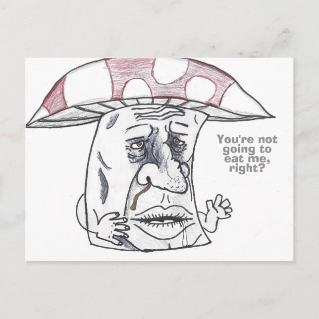 Cartão Postal De Festividades Mushroom Man Therapy (Frente)