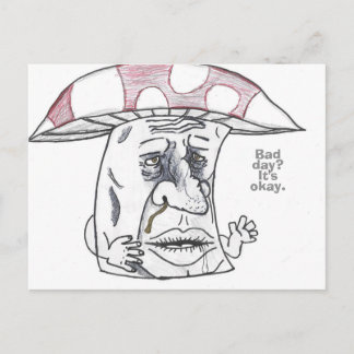 Cartão Postal De Festividades Mushroom Man Therapy