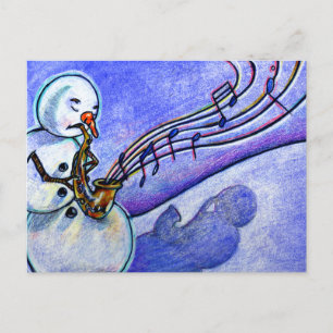 Cartão Postal De Festividades Music of Christmas