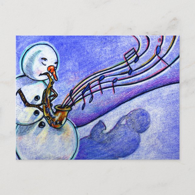 Cartão Postal De Festividades Music of Christmas (Frente)