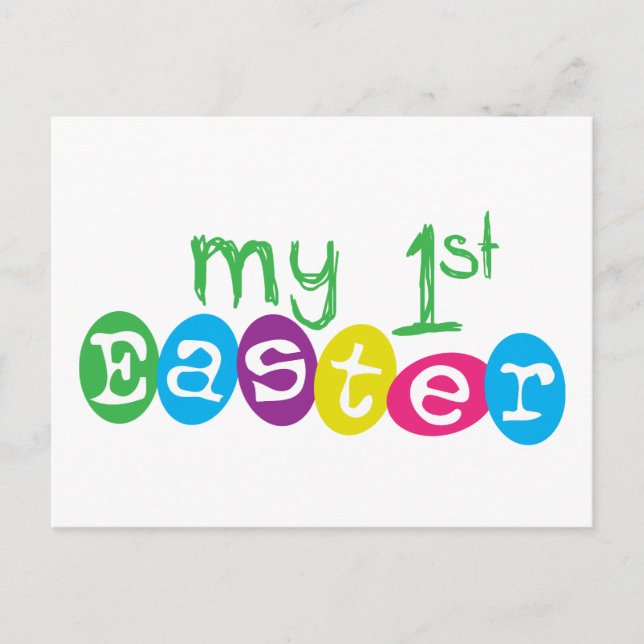 Cartão Postal De Festividades My 1st Easter (Frente)