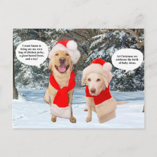 Cartão Postal De Festividades Myrtie & Moses no Natal