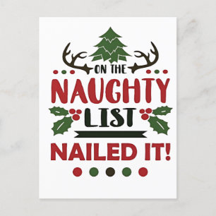 Cartão Postal De Festividades Na Lista Maldita, Foi Um Natal Engraçado