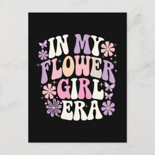 Cartão Postal De Festividades Na Minha Era Da Flor, Flor Da Groovy
