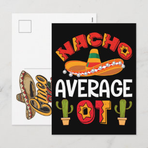 Cartão Postal De Festividades nacho-average-senorita-cinco-de-mayo-feliz-cinco-d