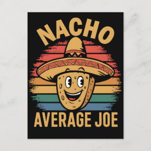 Cartão Postal De Festividades Nacho joe mexicano retrô cinco de maio engraçado