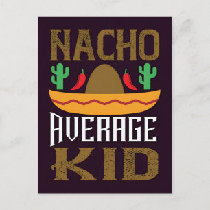 Cartão Postal De Festividades Nacho joe mexicano retrô cinco de maio engraçado