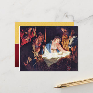 Cartão Postal De Festividades nacimiento