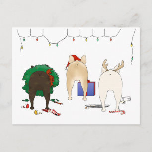 Cartão Postal De Festividades Nada de Bumbum Um Natal Francês