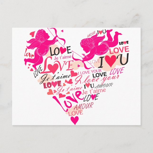 Cartão Postal De Festividades Namorados (Frente)