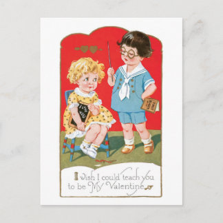 Cartão Postal De Festividades Namorados antigo