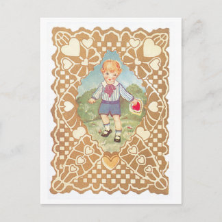 Cartão Postal De Festividades Namorados antigo