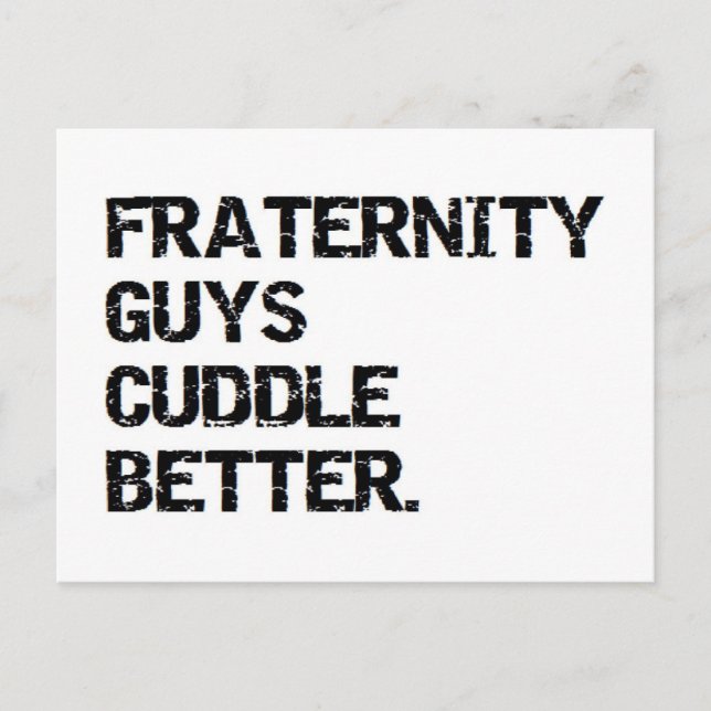 CARTÃO POSTAL DE FESTIVIDADES NAMORADOS CARA CUDDLE MELHOR (Frente)