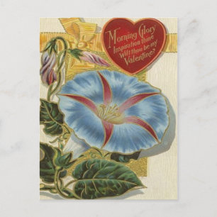 Cartão Postal De Festividades Namorados da Manhã Glória VIntage