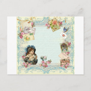 Cartão Postal De Festividades Namorados Ephemera Love Letters