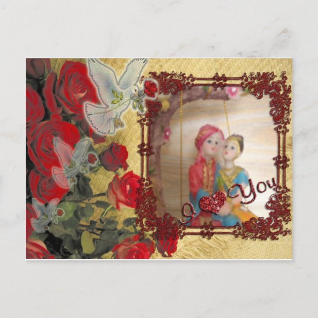 Cartão Postal De Festividades namorados felizes especiais amantes de serem (Frente)