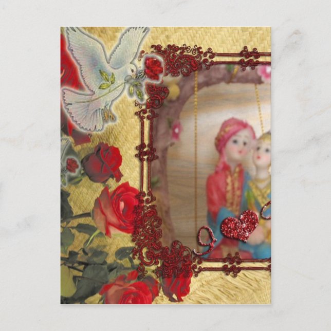 Cartão Postal De Festividades namorados felizes especiais amantes de serem (Frente)