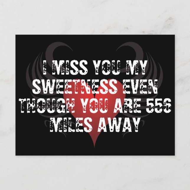 Cartão Postal De Festividades Namorados Prisão de Longa Distância Corações (Frente)