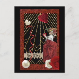 Cartão Postal De Festividades Namorados Rich Reds Marie Antoinette Fashion