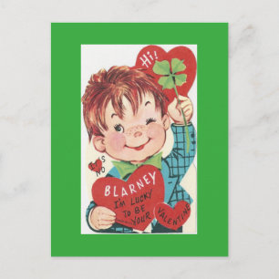 Cartão Postal De Festividades Namorados Vintage Blarney Stone