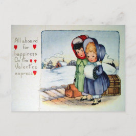 Cartão Postal De Festividades Namorados vitoriano