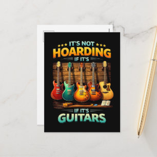 Cartão Postal De Festividades Não é Acumulação se São Guitarras