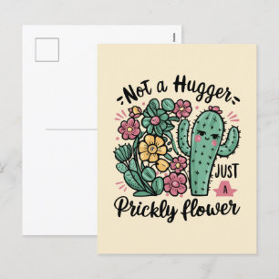 Cartão Postal De Festividades Não é um Hugger, é só um doce prazer em Cactus