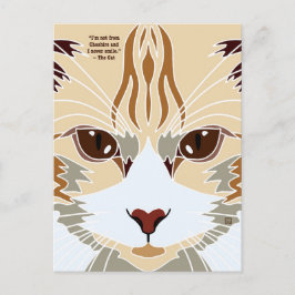 Cartão Postal De Festividades Não Postais do Gato de Cheshire