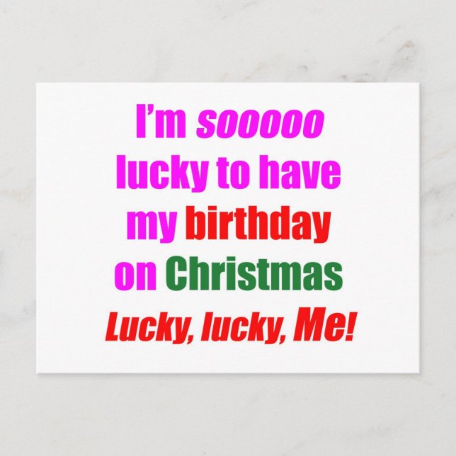 Cartão Postal De Festividades Nascer No Natal (Frente)