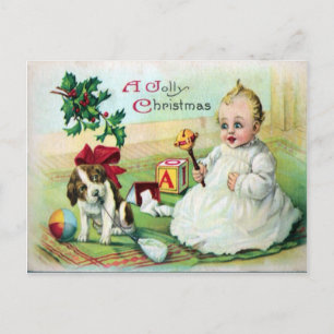 Cartão Postal De Festividades Natais vintages