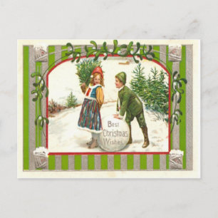 Cartão Postal De Festividades Natais vintages