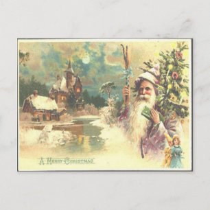 Cartão Postal De Festividades Natais vintages