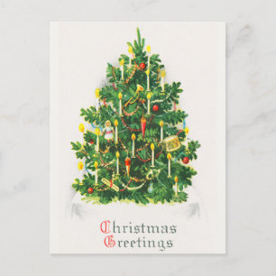 Cartão Postal De Festividades Natais vintages Feliz Saudações de Natal