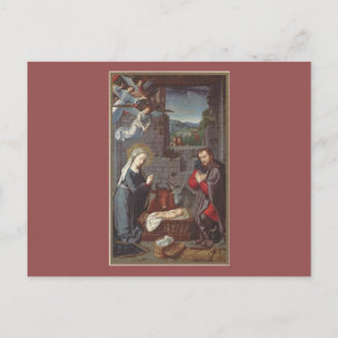 Cartão Postal De Festividades natais vintages Natividade