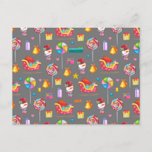 Cartão Postal De Festividades Natais vintages Nozes Feliz Natal