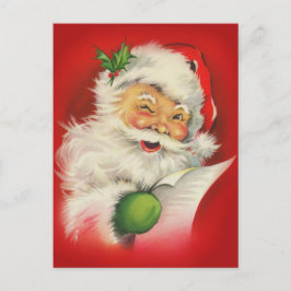 Cartão Postal De Festividades Natais vintages Santa Claus
