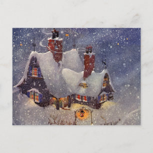 Cartão Postal De Festividades natais vintages, Workshop sobre Papai Noel Polo No