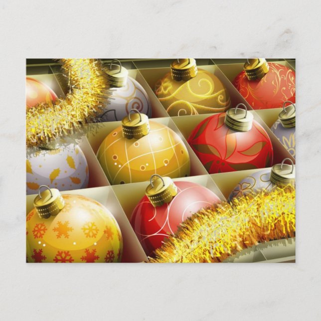 Cartão Postal De Festividades Natal (Frente)