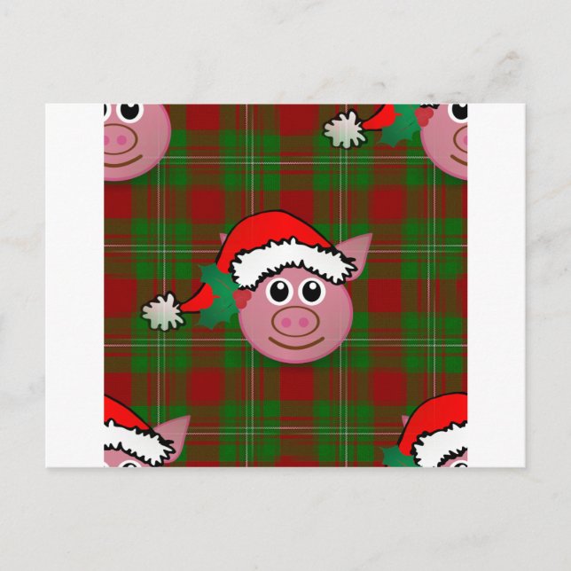 Cartão Postal De Festividades natal (Frente)